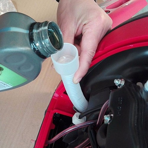 Generator oil change - change, funnel