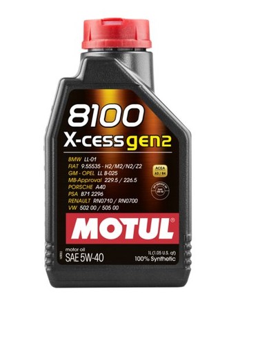 Motul 8100 cess - x-cess, gen2